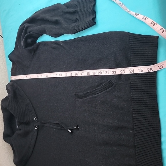 Jones New York Signature Cowel Neck Black Sweater - Picture 12 of 14